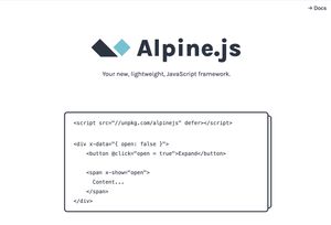 Alpine JS Homepage