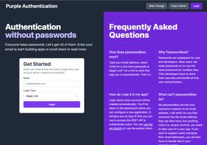 Purple Authentication screenshot